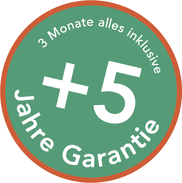 5 Jahre Garantie