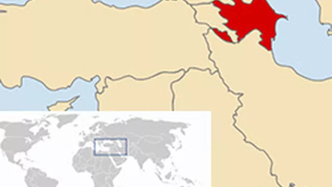 Geografische Lage von Aserbaidschan