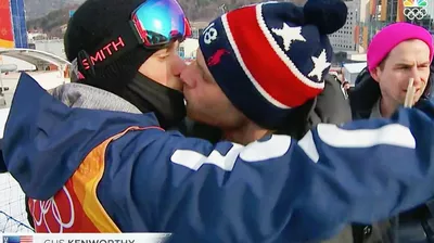 Ein historischer Kuss bei den Olympischen Spielen
